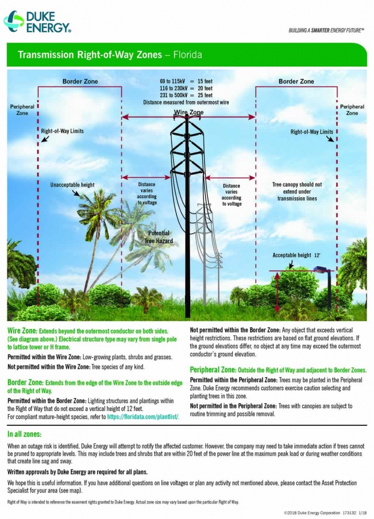 Transmission Right Of Way Use Guidelines Duke Energy Transmission Lines Map Florida 