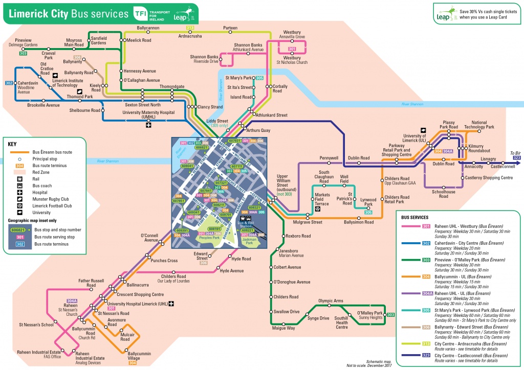 Transport For Ireland - Maps Of Public Transport Services - - Printable Map Route Planner