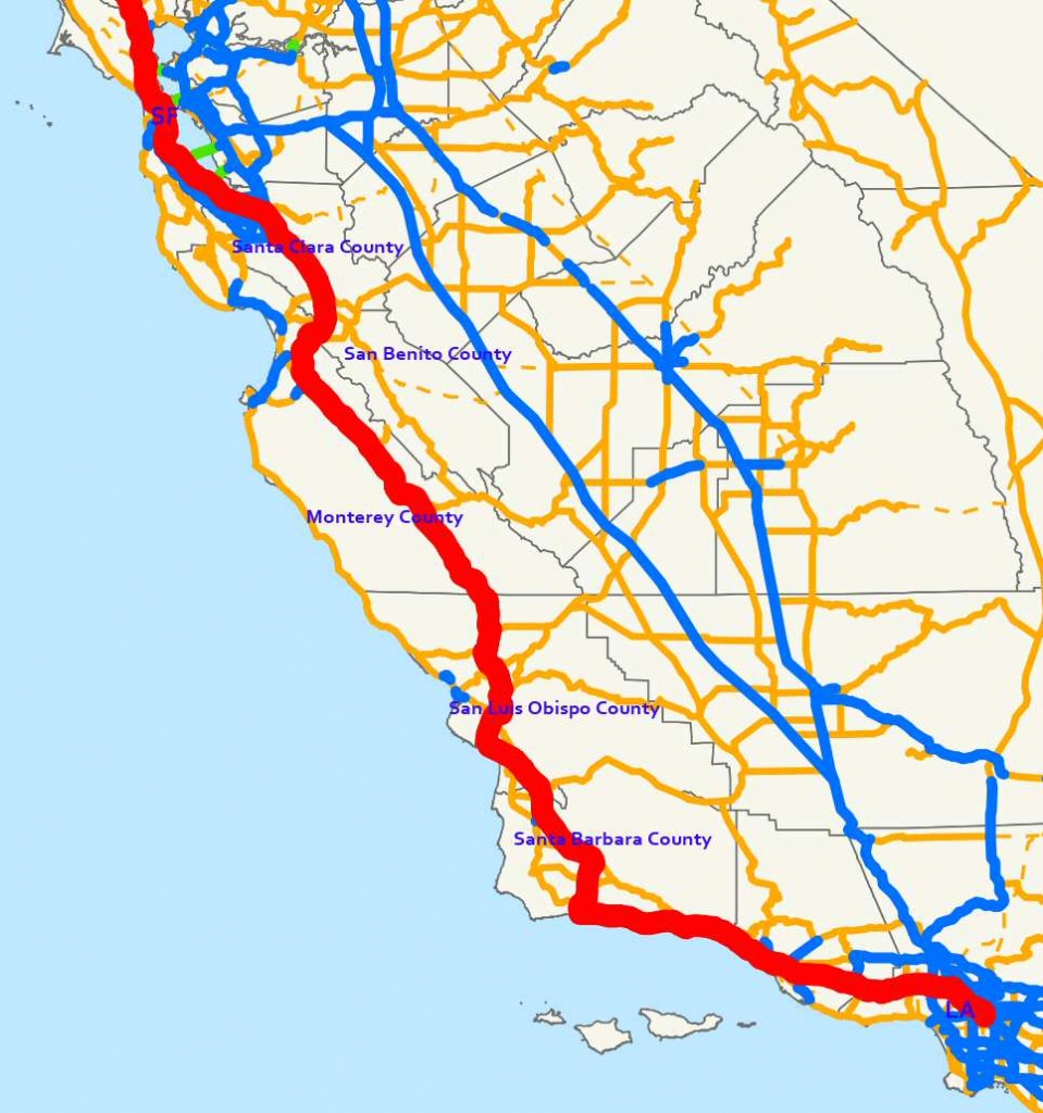 Traveling Highway 101 - A Road Trip Through Central California - Central California Road Map