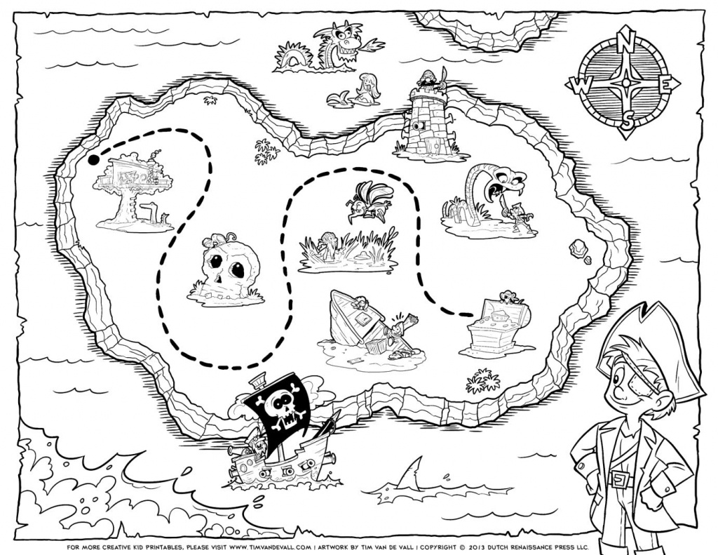 Treasure Map Coloring Pages Pirate Treasure Map Coloring Pages Free - Printable Pirate Map