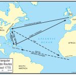 Triangular Trade Routes | #20 Colonization | African American   Triangular Trade Map Printable