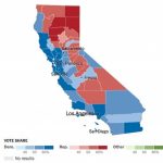 Trump Effect On Calif. Vote?   Sfgate   Show Map Of California Counties