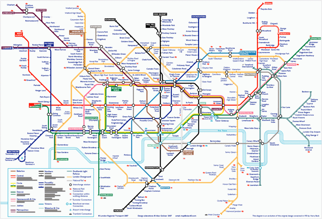 Tube Map | Alex4D Old Blog - Printable Tube Map