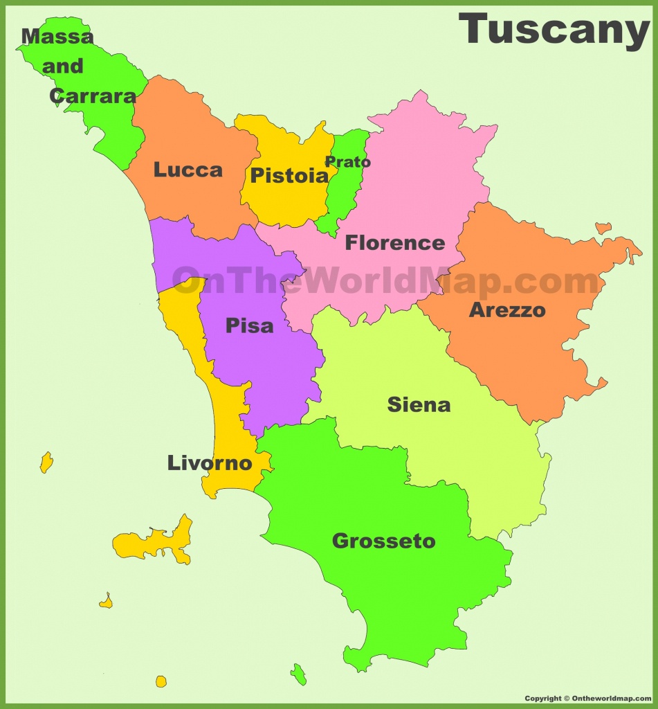 Tuscany Maps | Italy | Maps Of Tuscany (Toscana) - Printable Map Of Tuscany