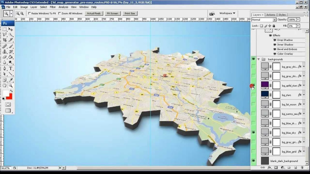 Tutorial - From Google Screenshot To 3D Map - 3D Map Generator Pro - Printable Map Maker