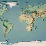Types Of Maps: Political, Climate, Elevation, And More   Topographic World Map Printable