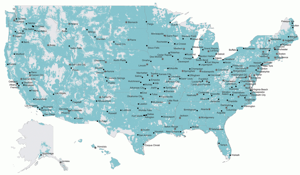 U.s. Cellular Voice And Data Maps | Wireless Coverage Maps | U.s. - Verizon Wireless Coverage Map California