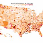 U.s. Crime Ratescounty In 2014   Washington Post   Orange County Florida Crime Map
