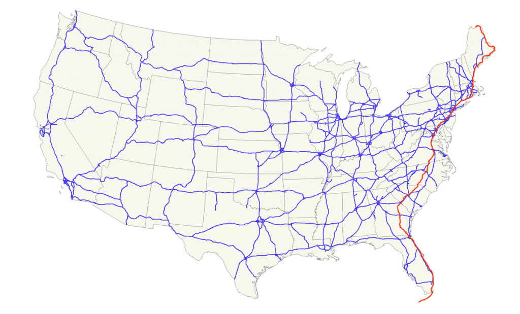 U.s. Route 1 - Wikipedia - Map Of I 95 From Florida To New York