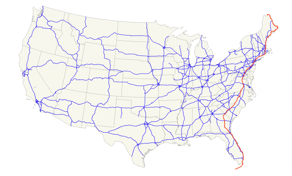 U.s. Route 1 - Wikipedia - Map Of I 95 From Nj To Florida