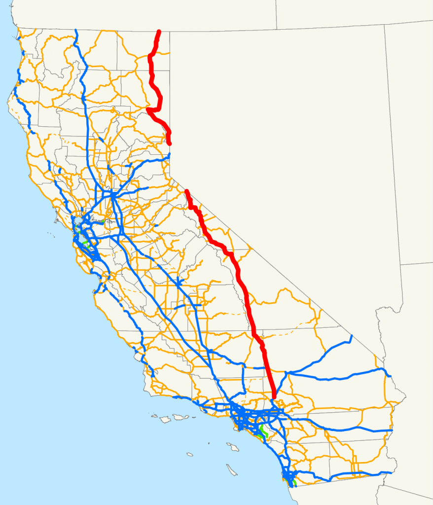 U.s. Route 395 In California - Wikipedia - Bishop California Map