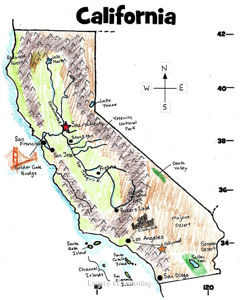 U.s. State Maps | California History | State Map, California Map - Printable Map Of California For Kids