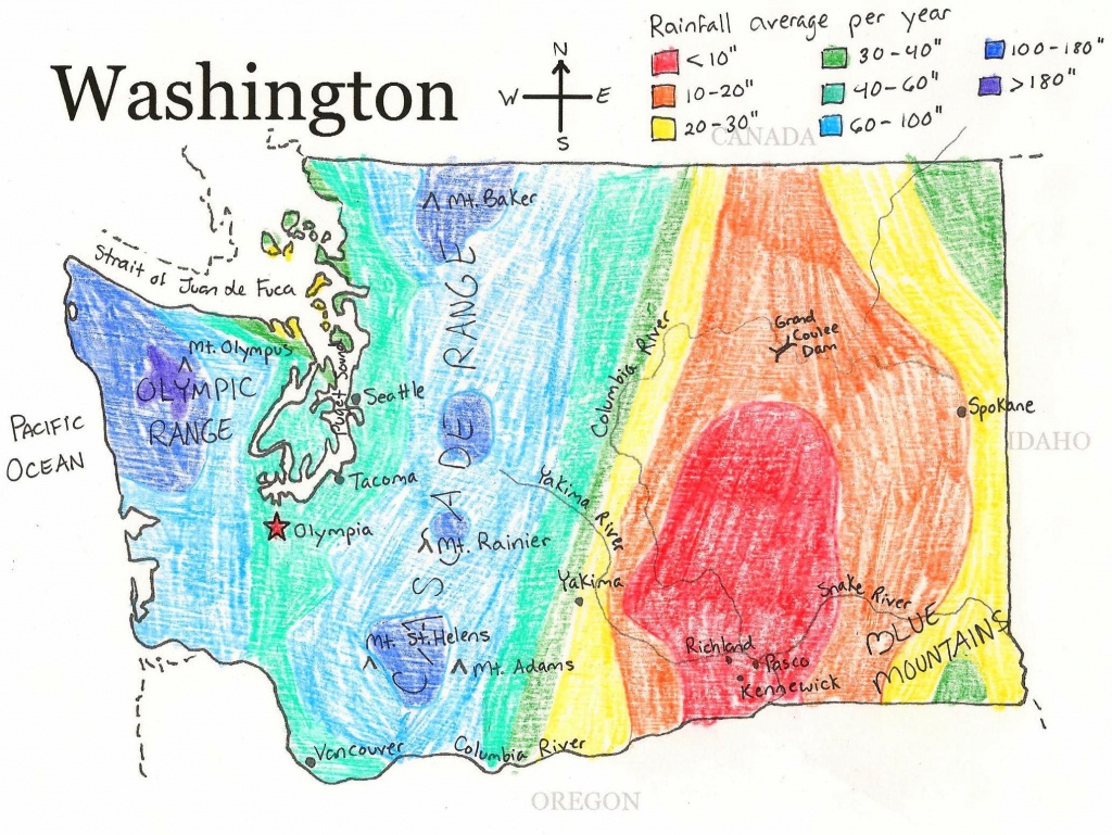 U.s. State Maps | State Studies | Washington State Map, State Map - Printable Map Of Washington State