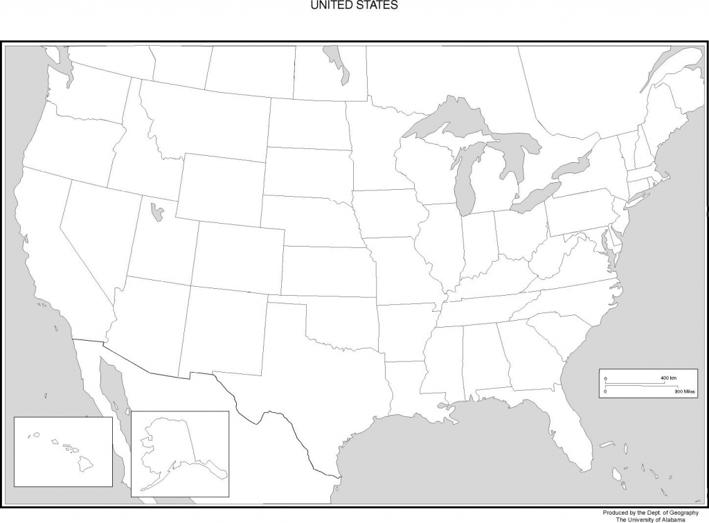 United States Blank Map - Blank Us Political Map Printable