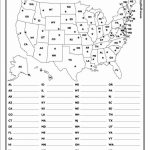 United States Map Quiz Worksheet 16 On United States Map Quiz   50 States And Capitals Map Quiz Printable