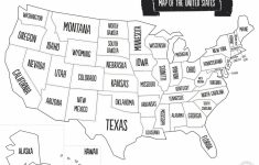 United States Map With State Names And Capitals Printable Save – Printable Picture Of United States Map