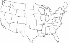 Us States Map Test Printable