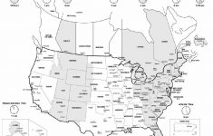Us Map With States And Time Zones Printable