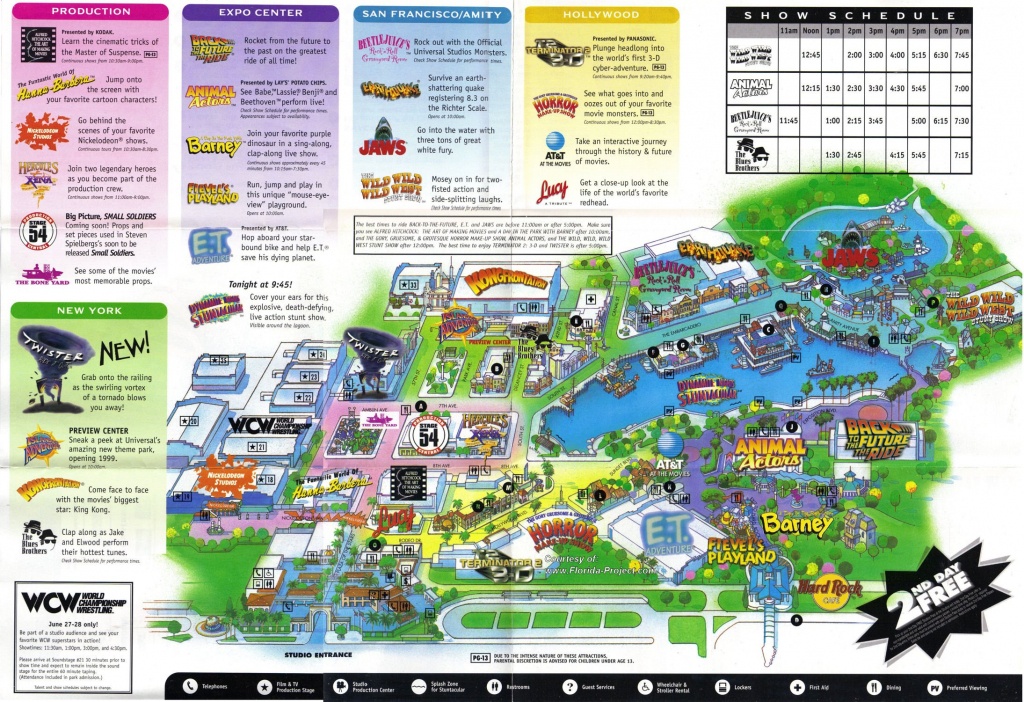 Universal Florida Map And Travel Information | Download Free - Universal Studios Florida Map 2017