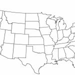 Unlabeled United States Map Us Quiz Fresh Blank   Us Map Unlabeled Printable