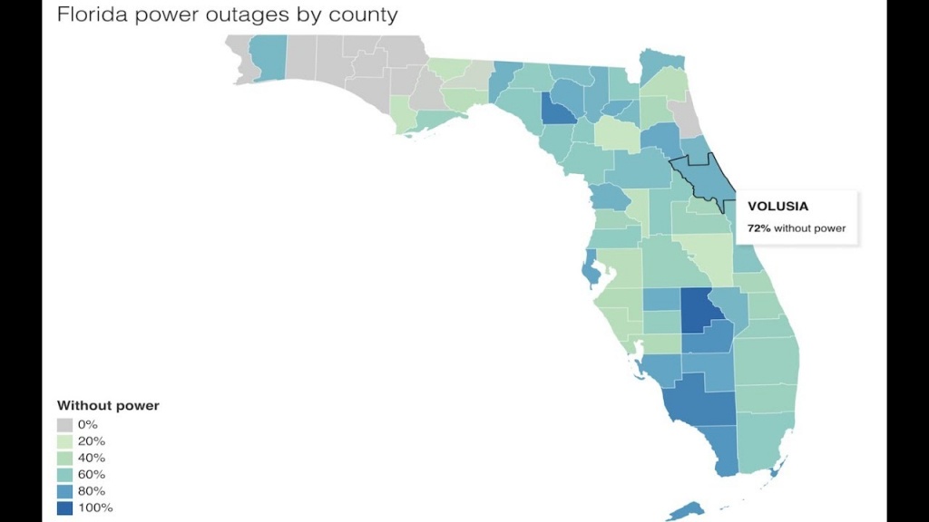Update: Irma/florida Power Outage Map And How Long Repairs Could Take - Power Outages In Florida Map