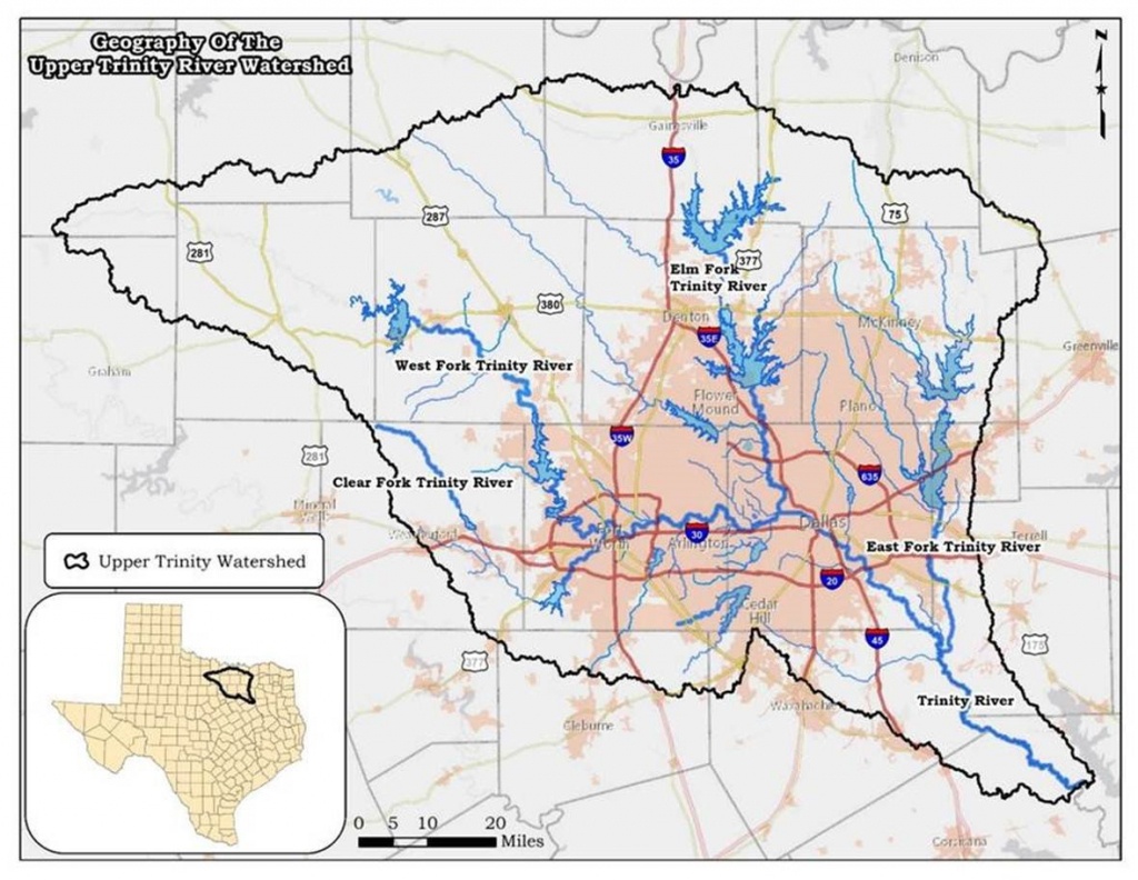 Upper Trinity River Watersheds: Protecting Recreational Uses - Tceq - Texas Creeks And Rivers Map