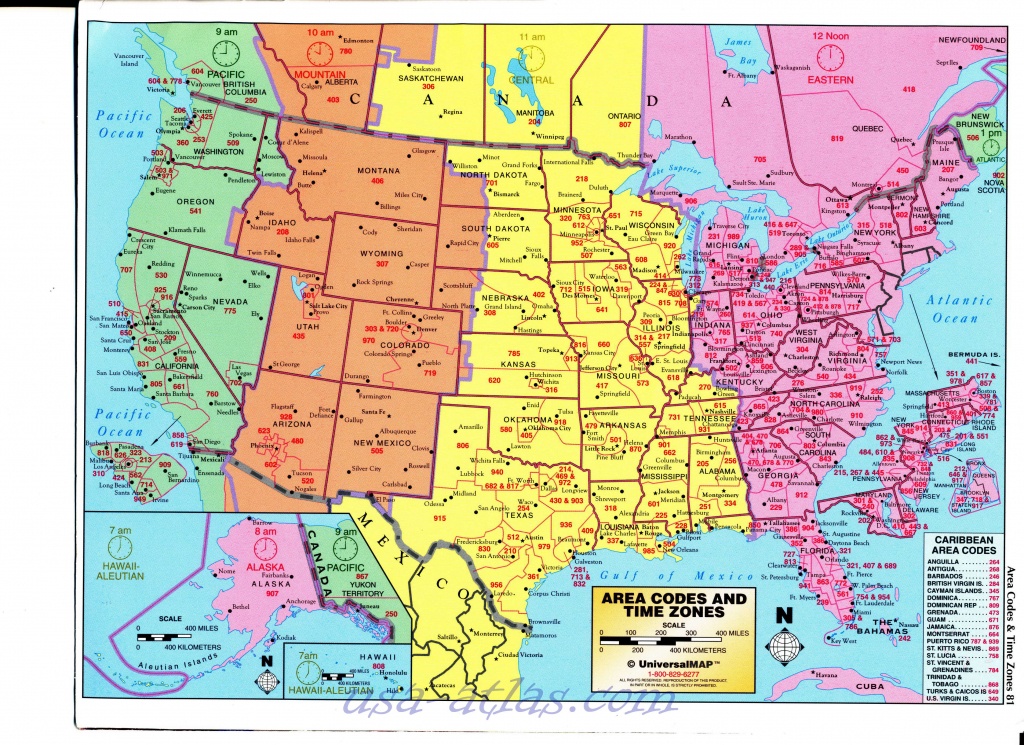 Us Area Code And Timezone Map Printable 786 Area Code 786 Map Time - Us Area Code Map Printable