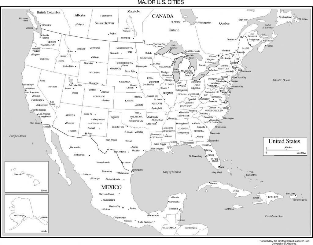 Us Map Major Cities And Travel Information | Download Free Us Map - Printable Map Of Usa With Major Cities