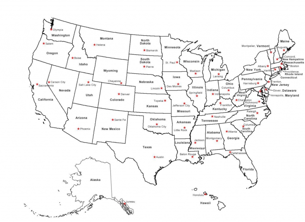 Us Map W State Abbreviations Usa Map Us State Map With Major Cities - Printable Map Of Usa With Major Cities
