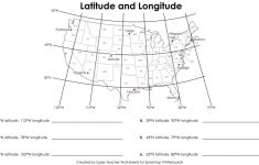 Us Map With Latitude And Longitude Printable