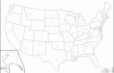 Blank States And Capitals Map Printable