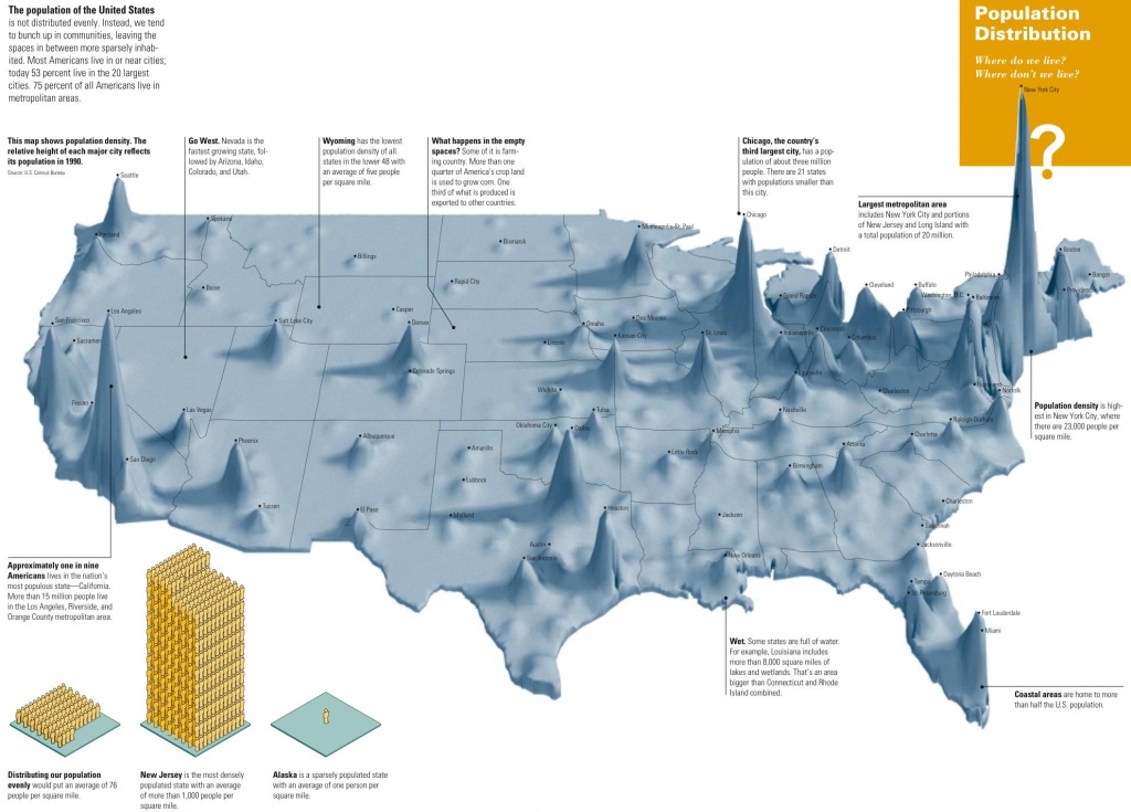 Us Population Density Map [1982 X 1423] : Mapporn - Texas Population Heat Map