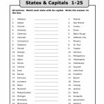 Us State Map Quiz Printable Us Capitals Map Quiz Printable State   States And Capitals Map Quiz Printable
