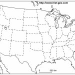 Us States Blank Map (48 States)   Free Printable Outline Map Of United States