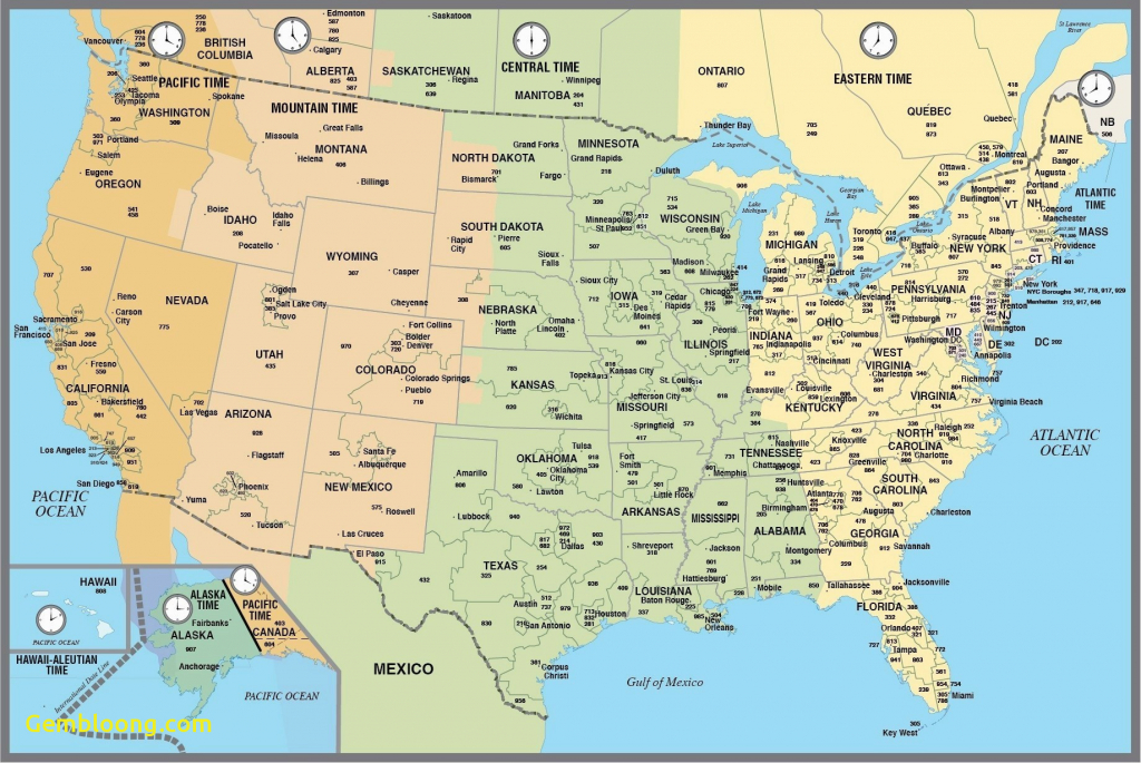 Us Timezone Map With States Timezonemap Awesome United States Zone - Printable Time Zone Map Usa And Canada