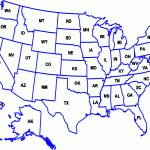 Usa Abbreviation Map And Travel Information | Download Free Usa   Printable Map Of Usa With State Abbreviations