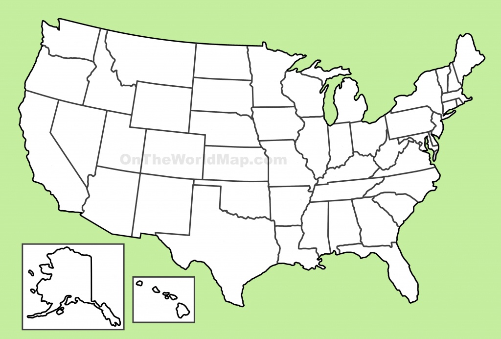 Usa Blank Map - Large Usa Map Printable