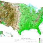 Usa & Canada Maps Online   Yellowmaps World Atlas   Printable Topographic Map Of The United States
