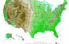 Printable Topographic Map Of The United States