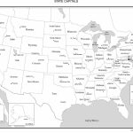 Usa Map   States And Capitals   Blank Us Map With Capitals Printable