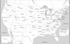 Blank Us Map With Capitals Printable