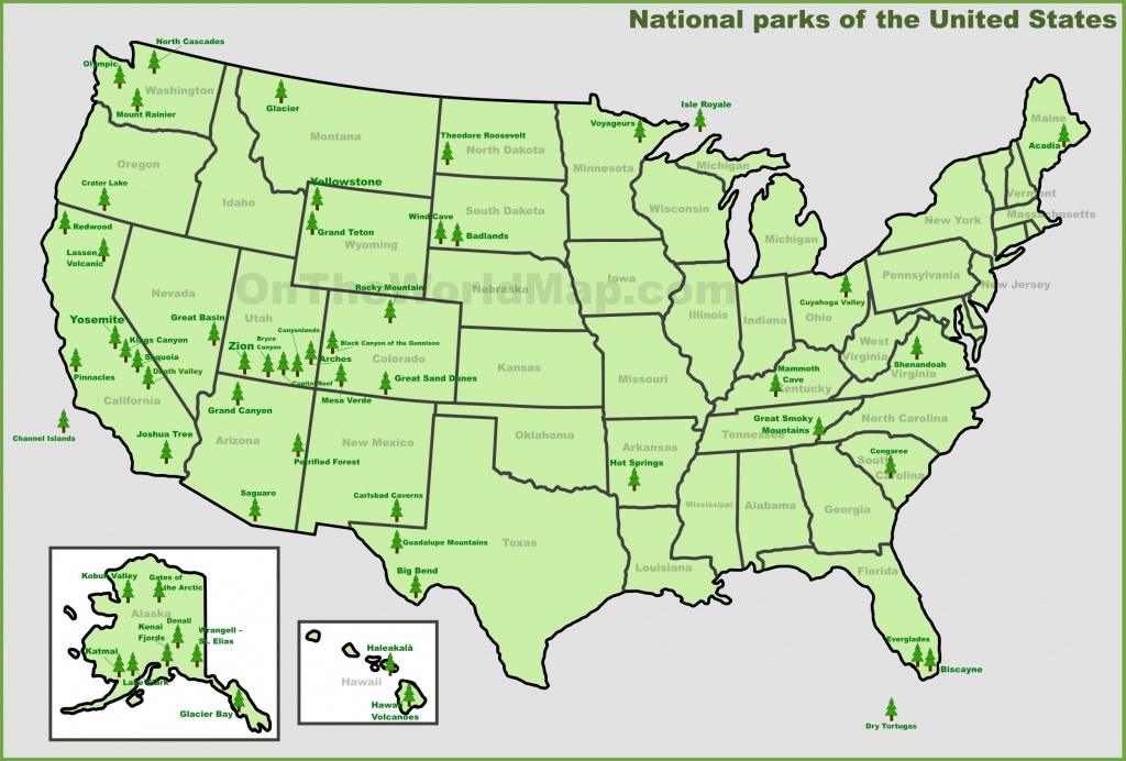 Usa National Parks Map - Printable Map Of National Parks