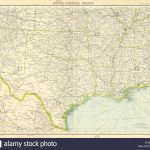 Usa South: Texas Louisiana Oklahoma Arkansas Mississippi Stock Photo   Map Of Texas And Arkansas