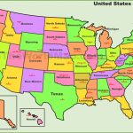 Usa States And Capitals Map   Large Printable Us Map