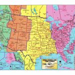Usa Time Zone Map With States Cities Clock In And World Zones Inside   Us Time Zones Map With States Printable