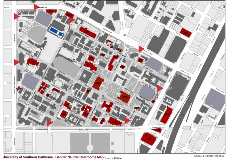 USC Campus Map Of Buildings