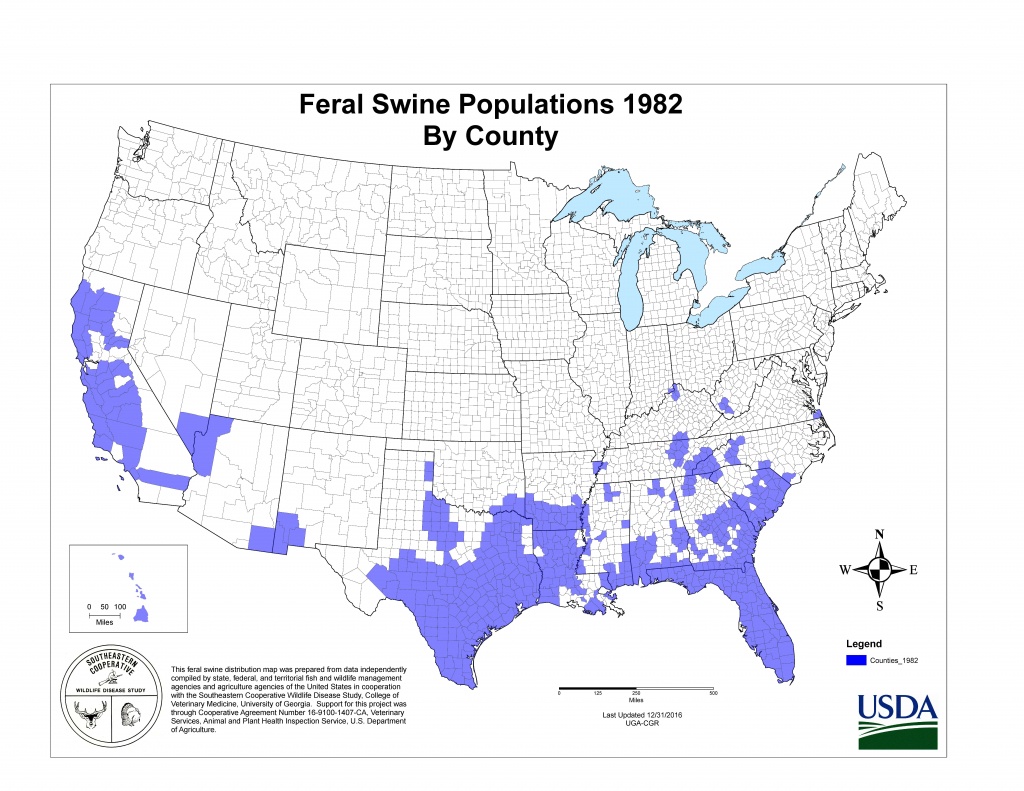 Usda Aphis | History Of Feral Swine In The Americas - Florida Wild Hog Population Map