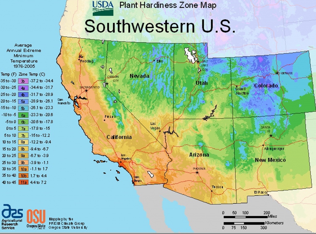 Usda Plant Hardiness Zone Mapsregion - California Heat Zone Map