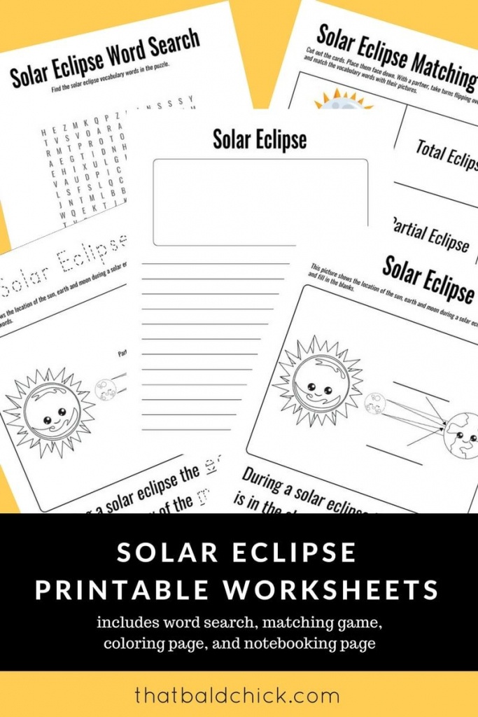 Use These Solar Eclipse Printable Worksheets To Make The Most Of The - Printable Eclipse Map