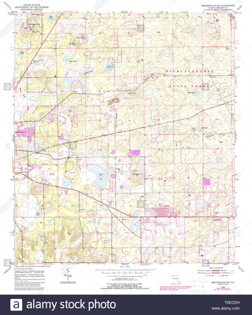 Usgs Topo Map Florida Fl Brooksville Se 345348 1954 24000 - Brooksville Florida Map
